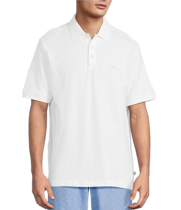 トッミーバハマ メンズ トップス シャツ Tommy Bahama Emfielder Icon Short Sleeve Polo Shirt Bright White ホワイト