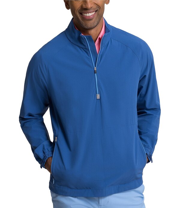 サウザーンタイド メンズ アウター 編み物・プルオーバー Southern Tide Sea Breeze Performance Stretch Quarter-Zipullover Nautical Blue 青味