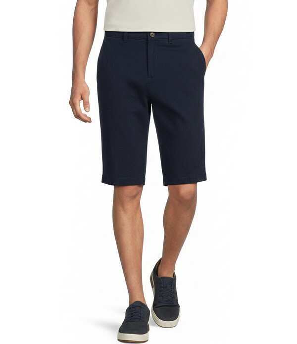 ラウンドトゥリーアンドヨーク メンズ ボトムス ハーフパンツ・ショーツ ショートパンツ Roundtree & Yorke The Cloud Washed Classic Fit Flat Front 13 Chino Shorts Dark Navy ネイビー