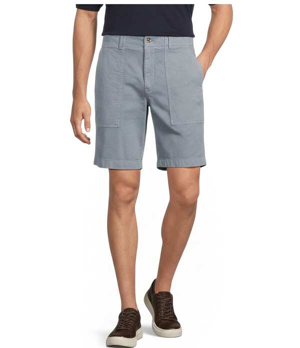 ラウンドトゥリーアンドヨーク メンズ ボトムス ハーフパンツ・ショーツ ショートパンツ Roundtree & Yorke Classic Fit Flat Front Washed Textured 9 Chino Shorts Blue ブルー 11,866円