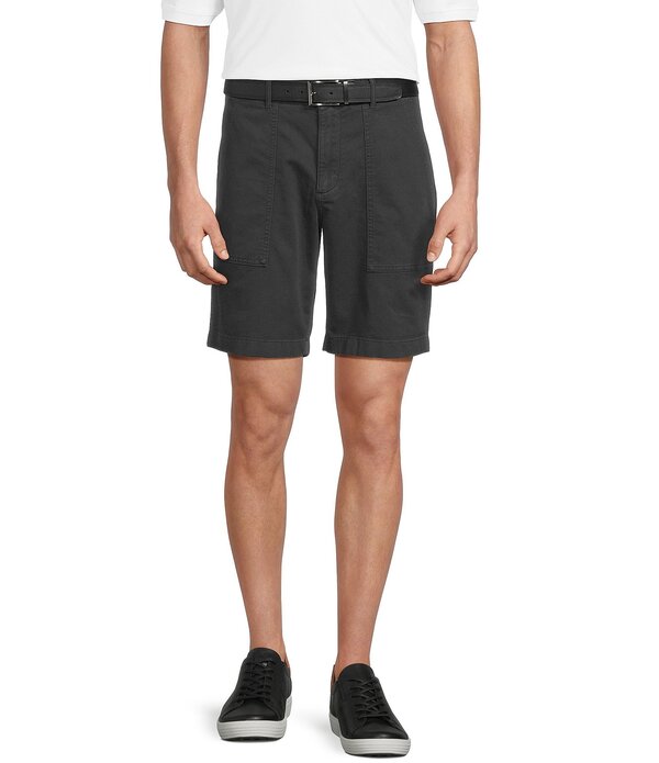 ラウンドトゥリーアンドヨーク メンズ ボトムス ハーフパンツ・ショーツ ショートパンツ Roundtree & Yorke Classic Fit Flat Front Washed Textured 9 Chino Shorts Charcoal チャコール