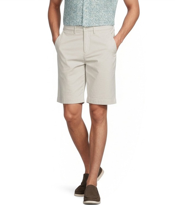 ダニエル クレミュ メンズ ボトムス ハーフパンツ・ショーツ ショートパンツ Cremieux Blue Label Madison Classic Fit Flat Front Stretch 9 Inseam Shortstone ストーン｜ReVida 店