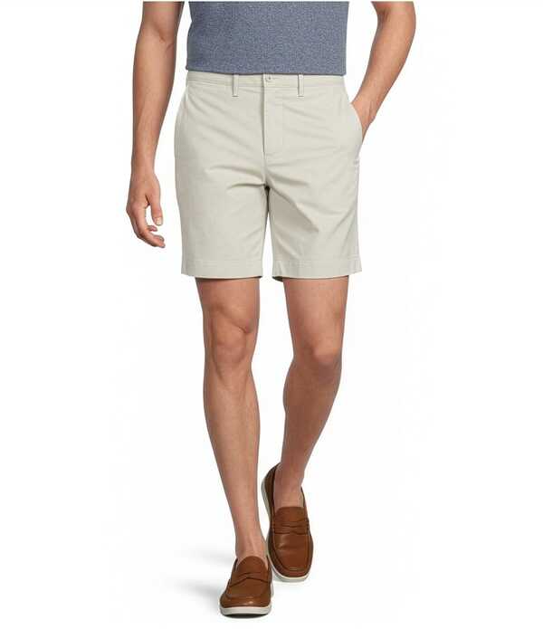 ダニエル クレミュ メンズ ボトムス ハーフパンツ・ショーツ ショートパンツ Cremieux Blue Label CMX Tailored Fit Flat Front Stretch 7 Inseam Shortstone ストーン｜ReVida 店