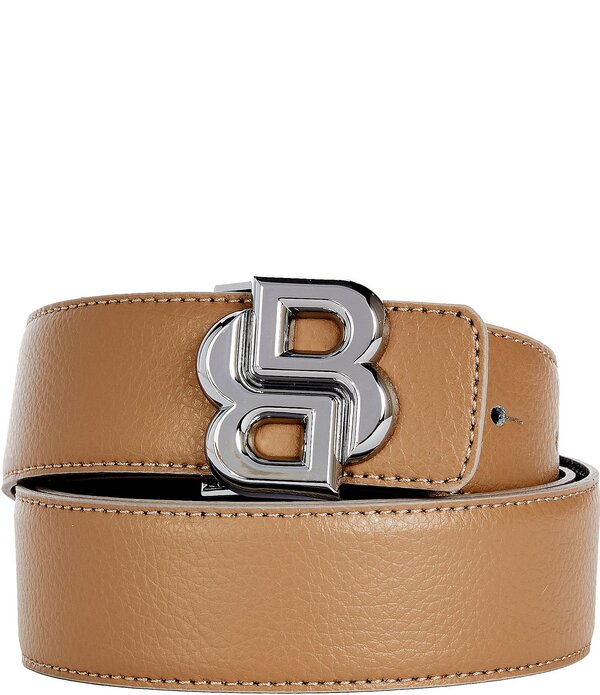ヒューゴボス メンズ アクセサリー ベルト レザー Hugo Boss B Icon Leather Belt Med Beige ベージュ