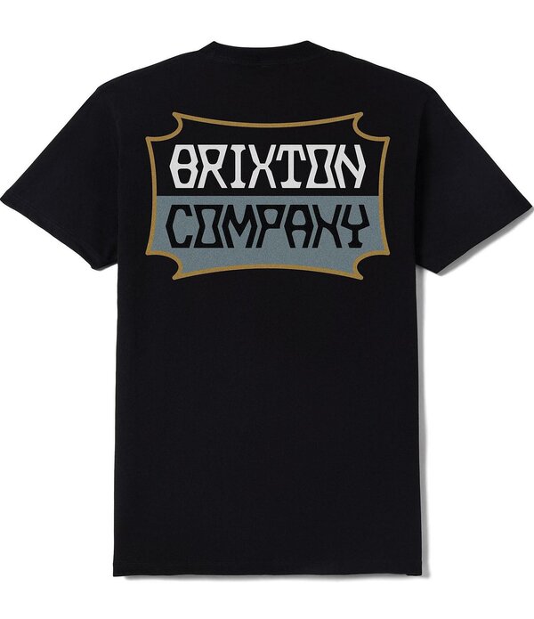 ブリクス英トン メンズ トップス プルオーバー Brixton Short Sleeve Pillar T-Shirt Black 黒いこと