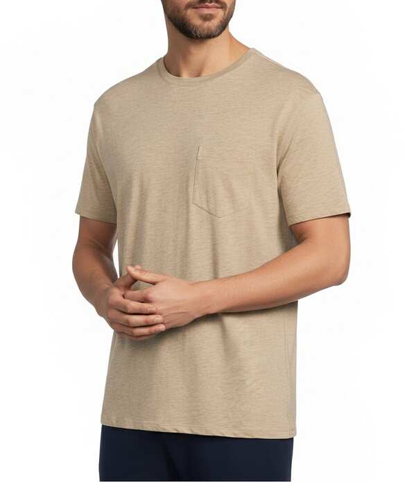 ラウンドトゥリーアンドヨーク メンズ トップス プルオーバー トール Roundtree \u0026 Yorke Big \u0026 Tall Short Sleeve Soft Wash Solid Pocket Crew T-Shirt Khaki カーキ