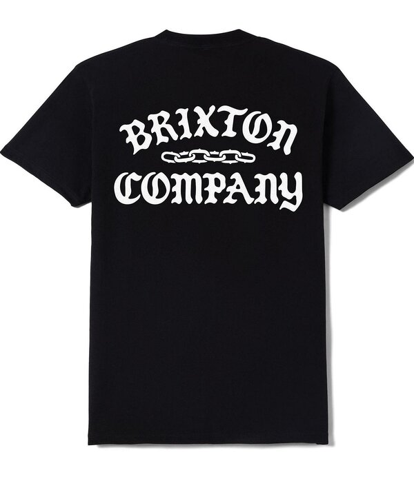 ブリクス英トン メンズ トップス プルオーバー ロゴタイプ Brixton Short Sleeve Chains Logo T-Shirt Black 黒いこと