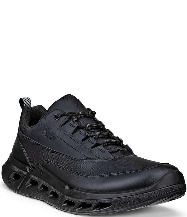 エコー メンズ シューズ スニーカー レザー ECCO Men BIOM 720 Low GTXS Leather Sneakers Black/Black/Black ブラック