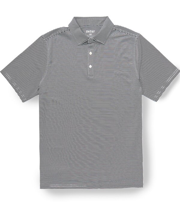 ローヌ メンズ トップス プルオーバー RHONE Stripe Drive Time Short Sleeve Polo Shirtrue Navy/White 白いこと
