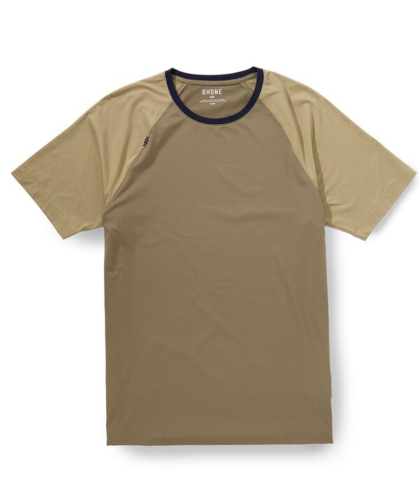 ローヌ メンズ トップス プルオーバー RHONE Reign Color Block Short Sleeve T-Shirt Smokey Olive/Color Block オリーブ メンズファッション-トップス