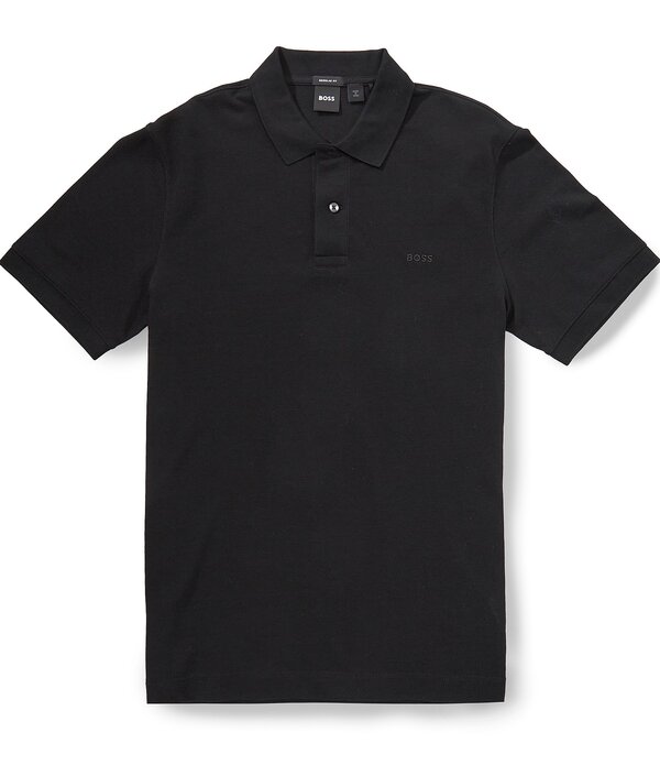 ヒューゴボス メンズ トップス プルオーバー Hugo Boss Pallashort Sleeve Polo Shirt Black 黒いこと