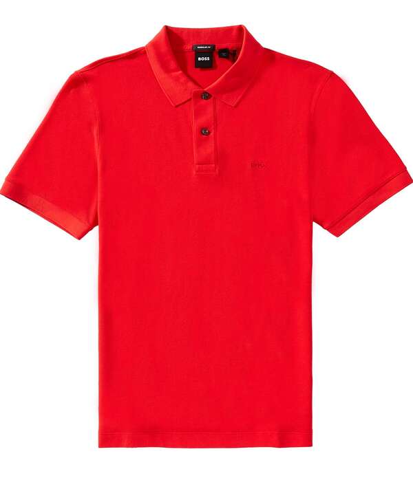 ヒューゴボス メンズ トップス プルオーバー Hugo Boss Pallashort Sleeve Polo Shirt Medium Red 赤いこと