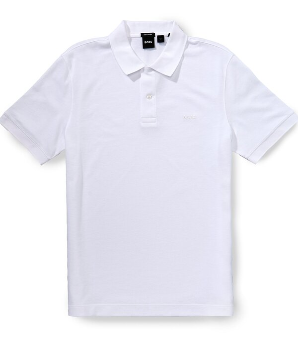ヒューゴボス メンズ トップス プルオーバー Hugo Boss Pallashort Sleeve Polo Shirt White 白いこと