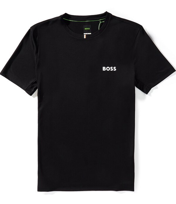 ヒューゴボス メンズ トップス シャツ スリムフィット Hugo Boss Slim FitOC Spin Training Short Sleeve T-Shirt Black ブラック