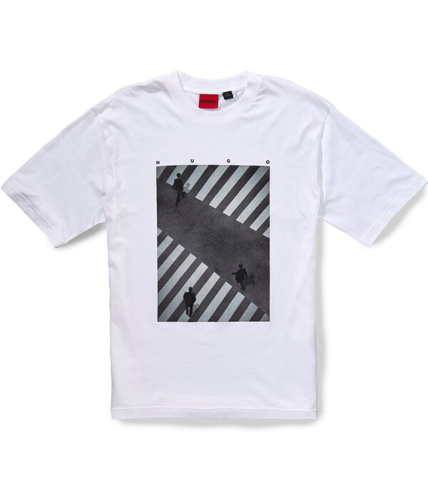 ヒューゴボス メンズ トップス シャツ リラックスフィット Hugo Boss Dodgerelaxed Fit Short Sleeve T-Shirt White ホワイト
