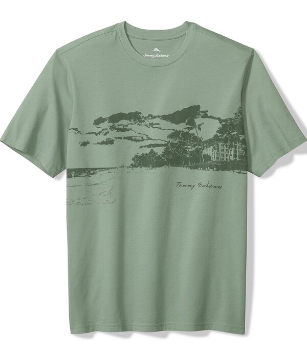 トッミーバハマ メンズ トップス シャツ Tommy Bahama Vacation Visionshort Sleeve T-Shirt Oxidize Metal