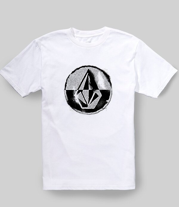 ボルコム メンズ トップス プルオーバー グラフィック Volcom Circle Graphic Short Sleeve Split-Shirt White 白いこと