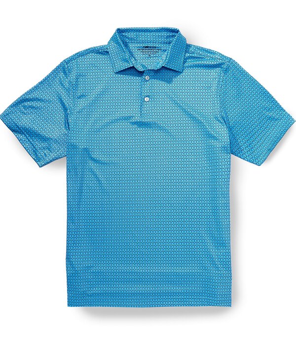 ヴァインヤードヴァインズ メンズ トップス シャツ プリント Vineyard Vinesankaty Performance Golf Club Print Short Sleeve Polo Shirt Golf Clubs and Whale