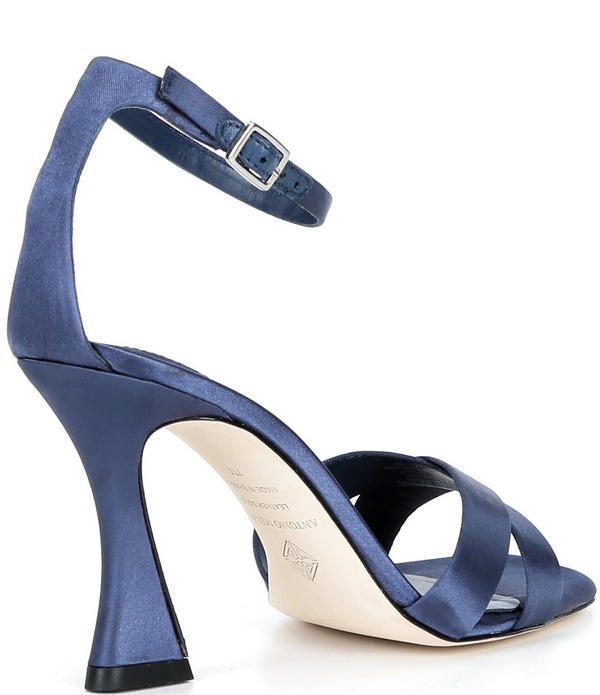 アントニオ メラーニ レディース シューズ サンダル 繻子 Antonio Melani Dalia Satin Cross Bandressandals Marino Navy 米国海軍 レディース靴-靴-サンダル