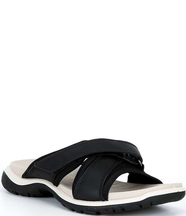 エコー レディース シューズ パンプス サンダル レザー ECCOffroad Roam Leather Slide Sandals Black ブラック|ReVida 店