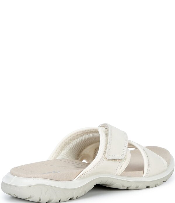 エコー レディース シューズ パンプス サンダル レザー ECCOffroad Roam Leather Slide Sandals White ホワイト