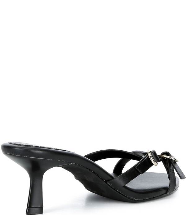 ジービー レディース シューズ サンダル ミニ なめし革 GB Go-See Leather X-Band Strappy Mini Buckle Sandals Black 黒いこと