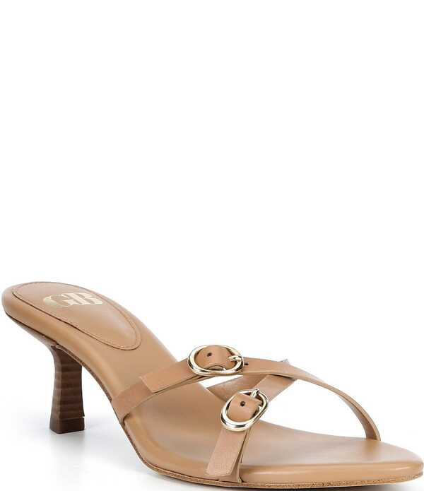 ジービー レディース シューズ サンダル ミニ なめし革 GB Go-See Leather X-Band Strappy Mini Buckle Sandals Coastal Tan タン