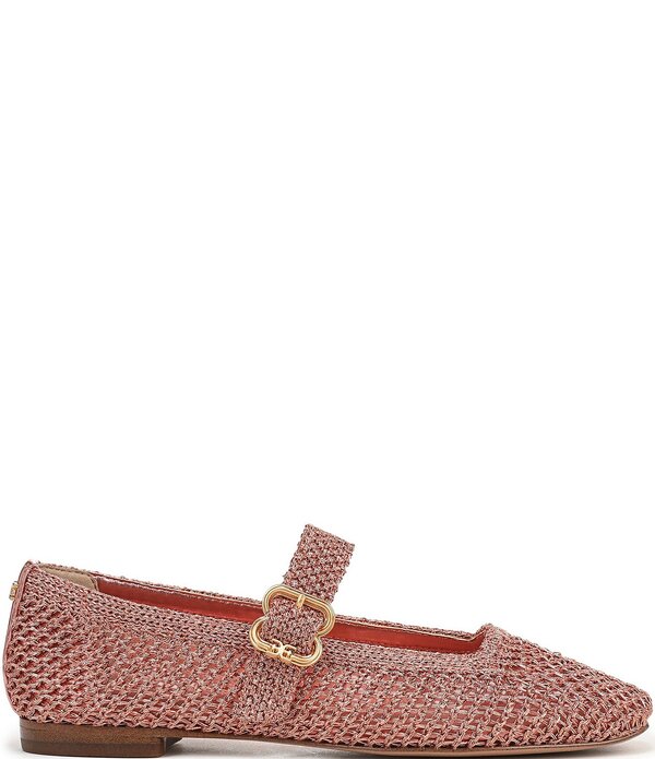 サムエデルマン レディース シューズ パンプス トール ニット Sam Edelman Michaela Metallic Knit Mary Jane Flats Indie Pink ピンク|ReVida 店