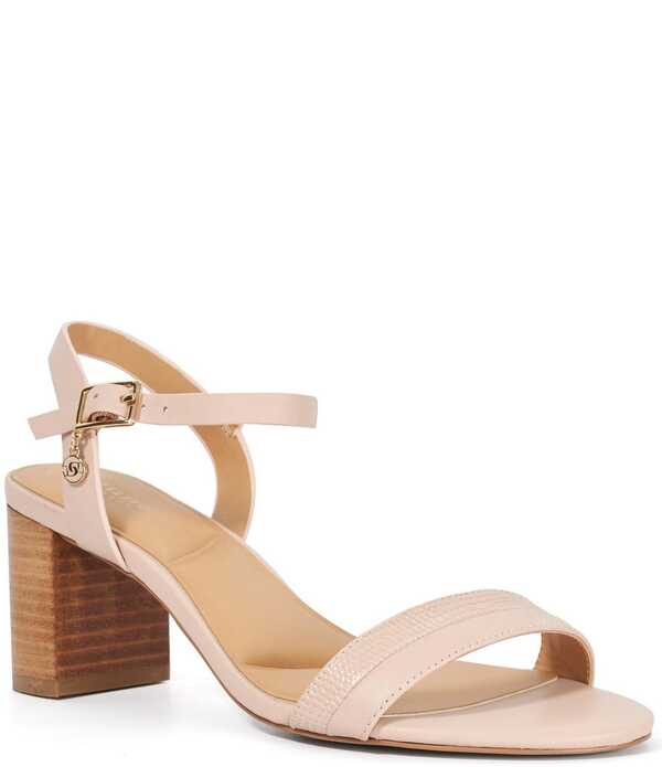 デューンロンドン レディース シューズ 踵 サンダル なめし革 Dune London Jaycie Leather Block Heel Sandals Blush 毛はらい