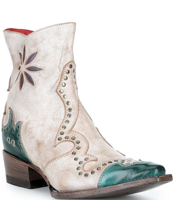 ベッドステュ レディース シューズ ブーツ・レインブーツ なめし革 Bed Stu Frio Studded Leather Western Booties Valencia Rustic