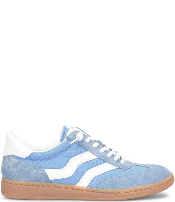 ホンブルグ帽 レディース シューズ スニーカー ナイロン スエードクロス Sofft Remmi Suede and Nylon Retro Sneakers Blue 青味