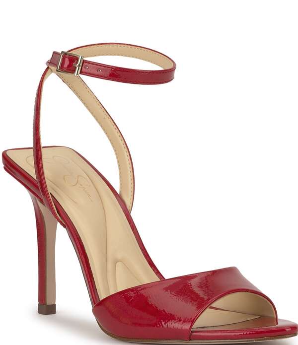 ジェシカシンプソン レディース シューズ ヒール ラップワンピース サンダル アンクル Jessica Simpson Davara Patent Ankle Wrap Dressandals Red Muse レッド 22,484円