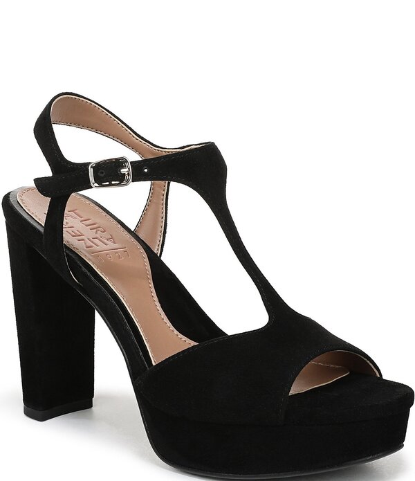 ナチュライザー レディース シューズ パンプス プラットフォーム スエード アンクル Naturalizer Miller Suede Peep Toe Ankle Straplatform Dress Pumps Black ブラック