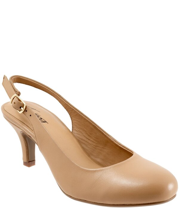 トロッターズ レディース シューズ パンプス レザー Trotters Lexi Leather Slingback Pumps Beige ベージュ