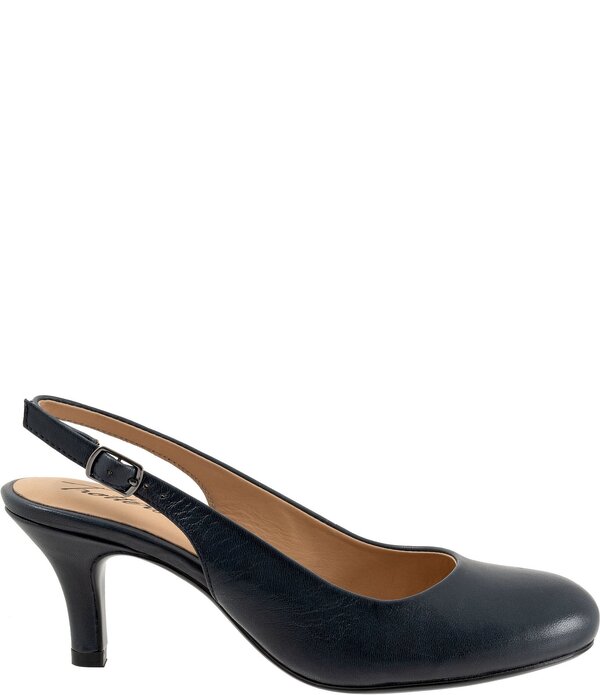 トロッターズ レディース シューズ パンプス レザー Trotters Lexi Leather Slingback Pumps Navy ネイビー