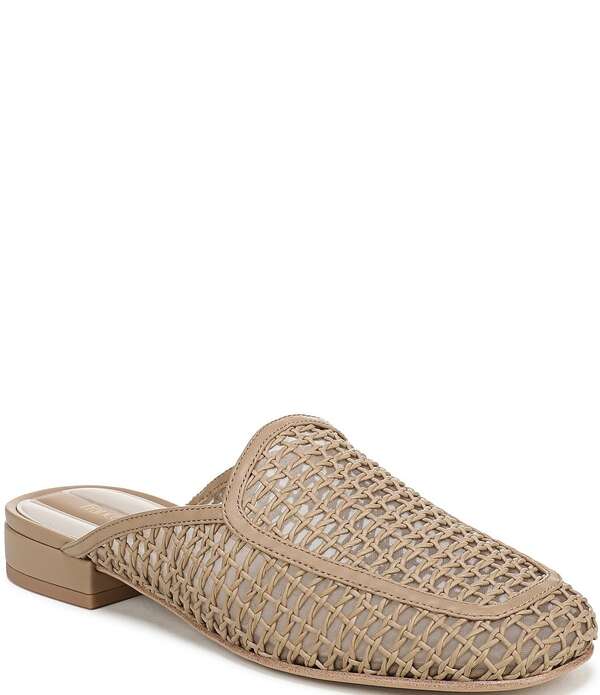 フランコサルト レディース シューズ パンプス Franco Sarto Holland Woven Raffia Mules Brown ブラウン
