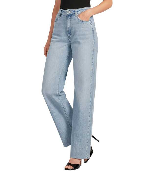 ジャンビニ レディース ボトムス デニムパンツ ストレート ジーンズ Gianni Bini Rosie High Rise Straight Leg Denim Jeans Light Wash デニム|ReVida 店