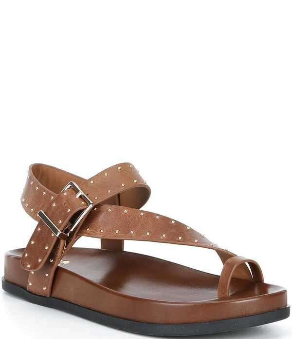 ジービー レディース シューズ サンダル GB Free-Spirit 2 Studded Toe Loop Sandals Dark Brown ブラウン