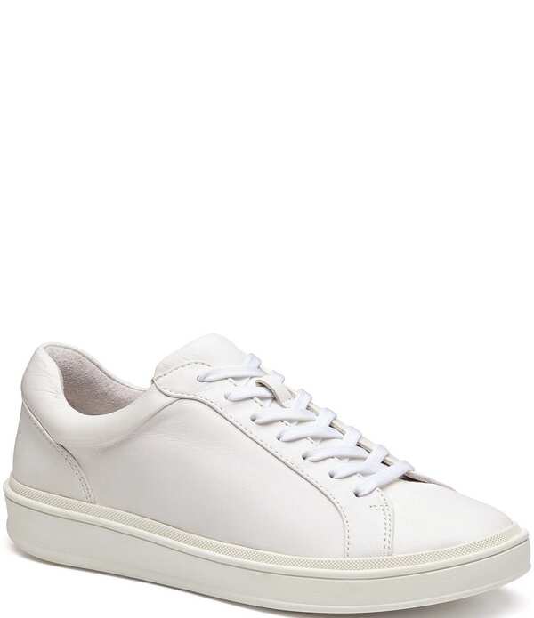 ジョンストンアンドマーフィー レディース シューズ スニーカー レース レザー Johnston & Murphy Women's Ashley Lace-to-Toe Leather Sneakers White ホワイト
