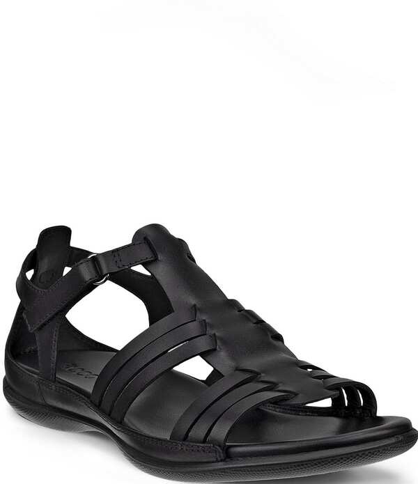 エコー レディース シューズ パンプス サンダル レザー ECCO Flash Leather Fisherman Sandals Black ブラック