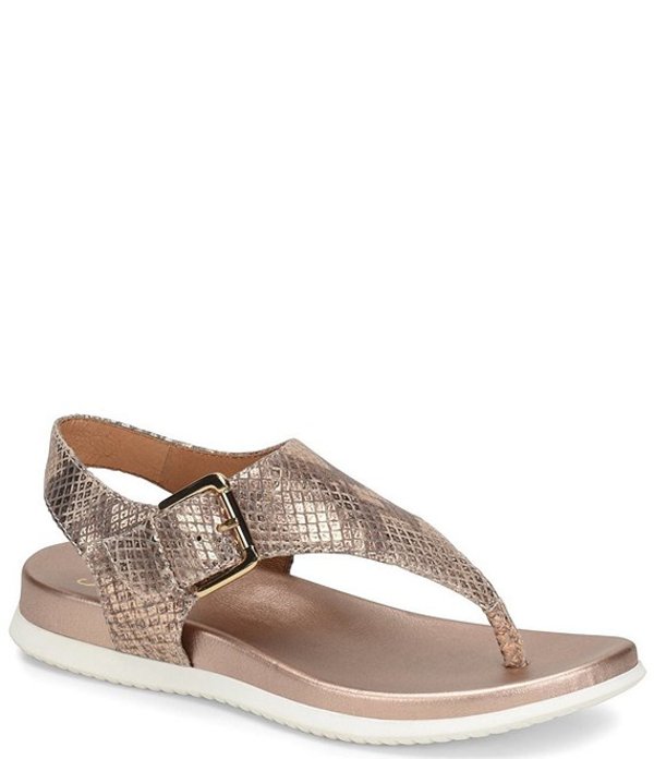 ディズニープリンセスのベビーグッズも大集合 コンフォートサンダル レディース ソフト サンダル Gold Sandals T Strap Leather Metallic Farlyn シューズ Scaraconseil Fr