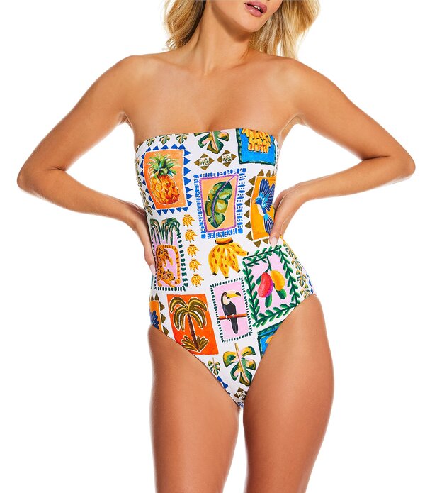 ギブソンアンドラティマー レディース トップス ワンピース Gibson & Latimer Orchard Oasis Bandeau One Piece Swimsuit Multi マルチカラー
