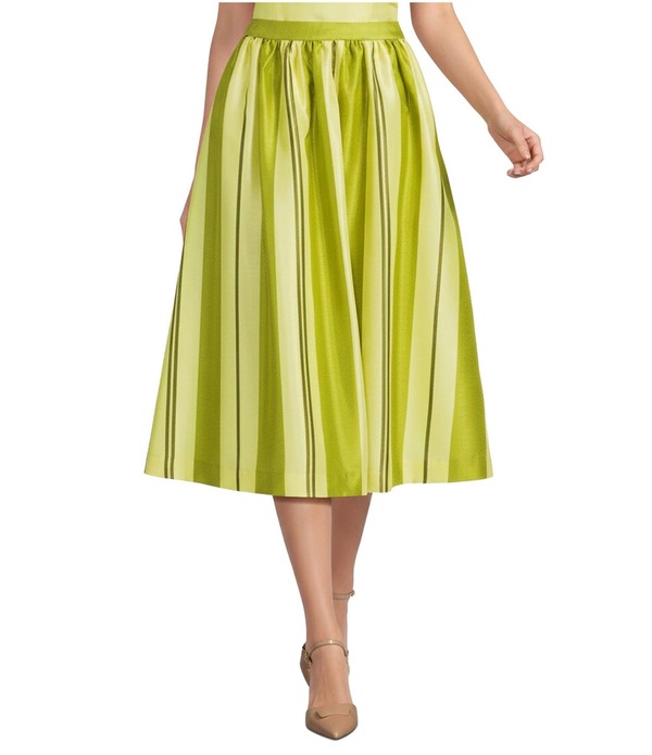 プレストンアンドヨーク レディース ボトムスカート Preston & York Coordinating Stripe Harriet Skirt Green/Stripe グリーン