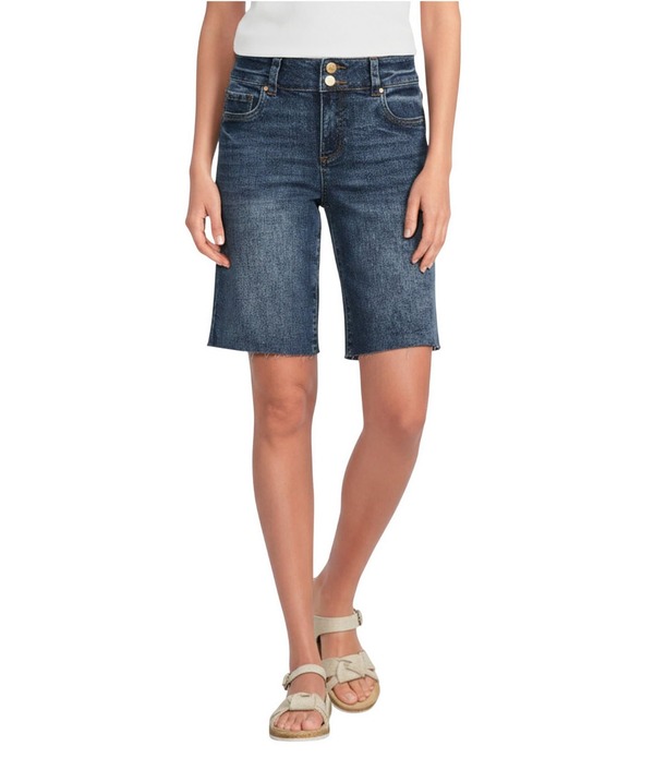 カットフロムザクロス レディース ボトムス ハーフパンツ・ショーツ ショートパンツ デニム KUT from the Kloth Natalie Stretch Denim High Rise Bermuda Shorts Humility Wash デニム 18,801円
