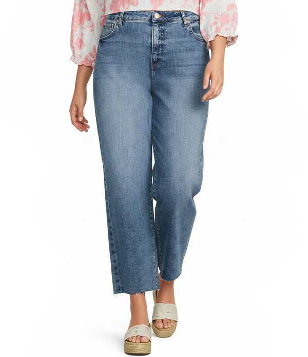 カットフロムザクロス レディース ボトムス デニムパンツ ワイドレッグ プラスサイズ アンクル ジーンズ KUT from the Kloth Plusize Charlotte High Rise Wide Leg Raw Hem Ankle Denim Jeanstar Wash デニム