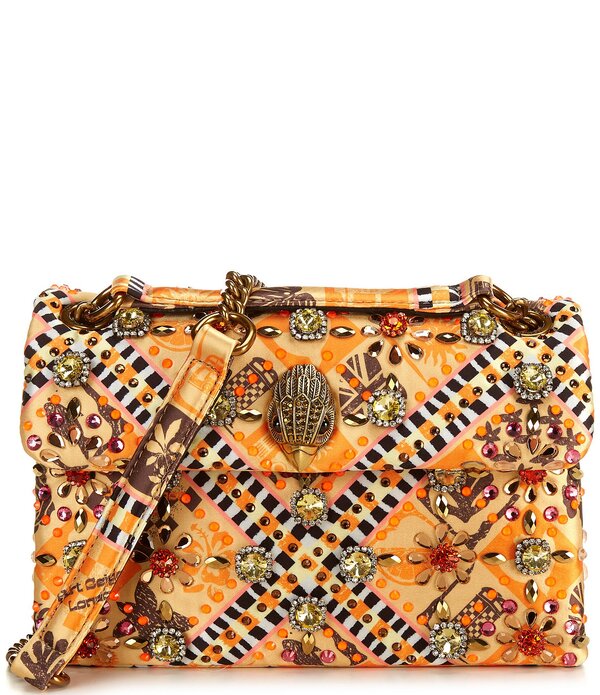 カートジェイガーロンドン レディース バッグ Kurt Geiger London Medium Kensington Gem Crossbody Bag Mustard yellow イエロー|ReVida 店