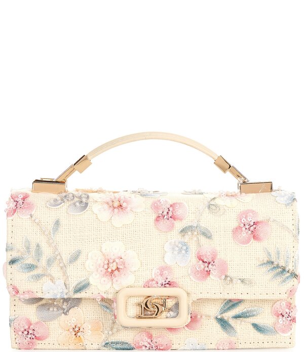 デューンロンドン レディース バッグ フラワー柄 プリント フラワー Dune London Billed Floral Print Fabricrossbody Bag Natural