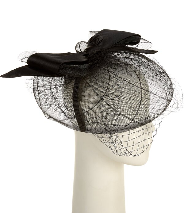 ナターシャ アクセサリー レディース 帽子 サテン Natashaccessoriesatin Bow Net Fascinator Headband Black ブラック
