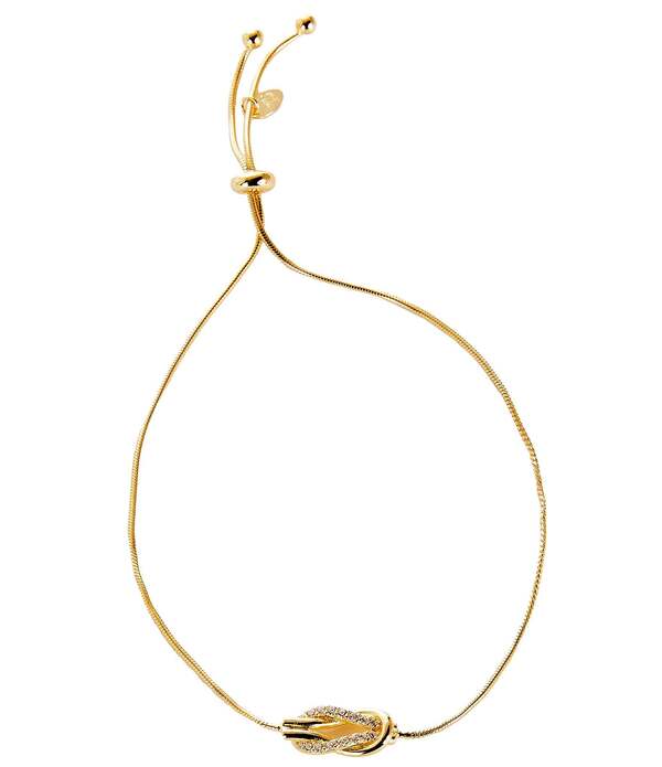 アルジェントヴィーヴォ レディース アクセサリー ブレスレット・バングル・アンクレット Argento Vivo Infinity Pav Adjustable Bracelet Gold ゴールド