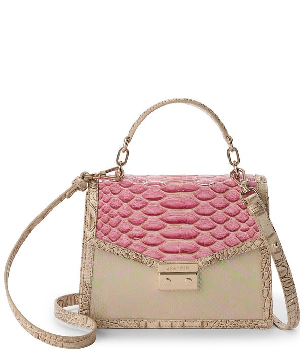 ブランミン レディース バッグ BRAHMIN Small Hallie Satchel Bag Multi Resort マルチカラー